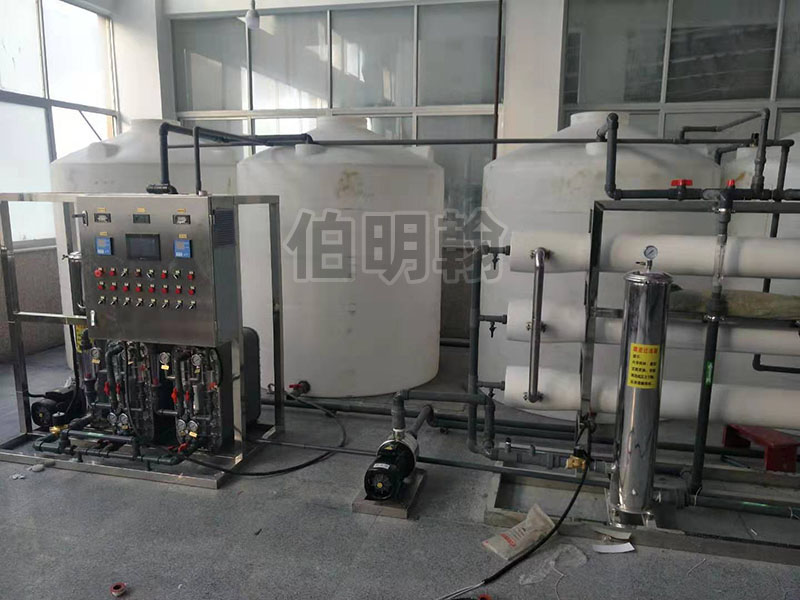 安徽黃山路禹化工6噸反滲透EDI系統(tǒng)